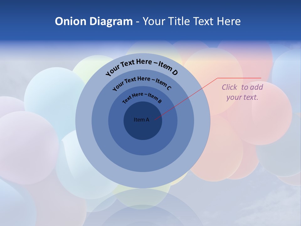 Holiday Helium Balloon PowerPoint Template