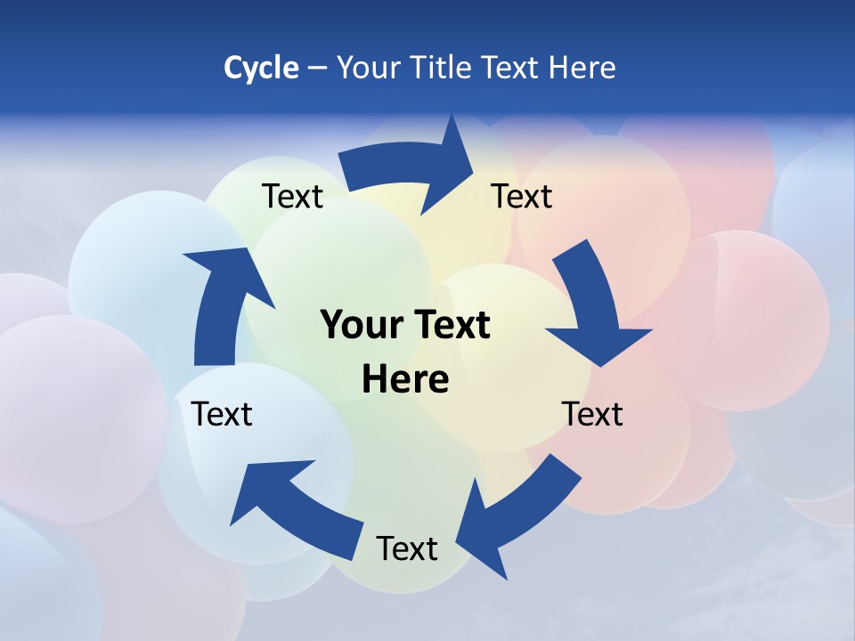 Holiday Helium Balloon PowerPoint Template