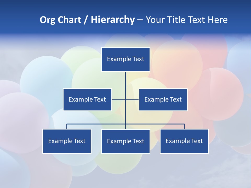 Holiday Helium Balloon PowerPoint Template