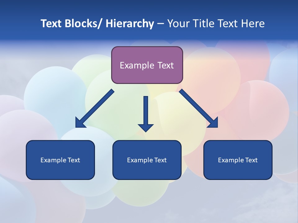 Holiday Helium Balloon PowerPoint Template