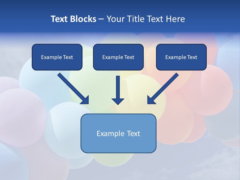 Holiday Helium Balloon PowerPoint Template