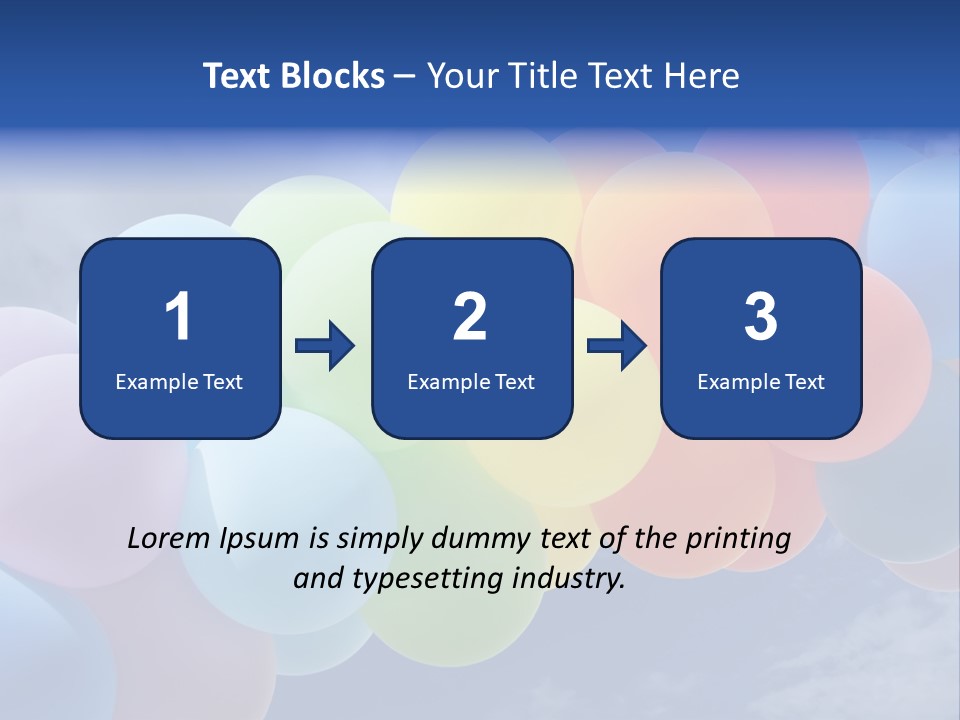 Holiday Helium Balloon PowerPoint Template