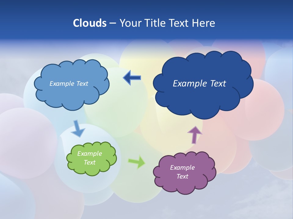 Holiday Helium Balloon PowerPoint Template