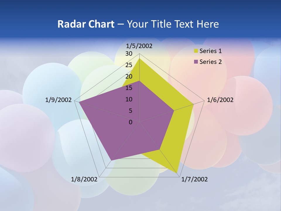 Holiday Helium Balloon PowerPoint Template