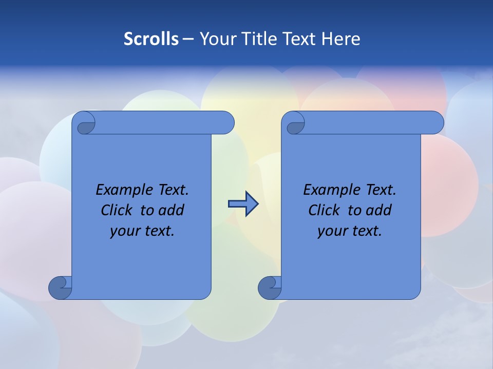 Holiday Helium Balloon PowerPoint Template
