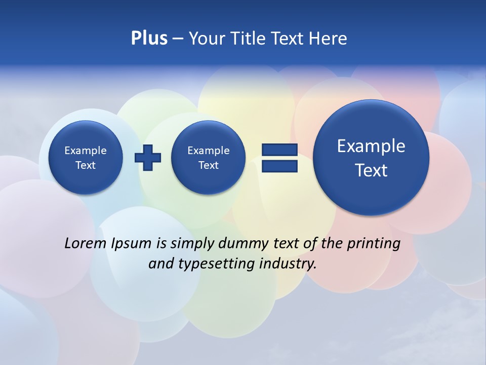 Holiday Helium Balloon PowerPoint Template
