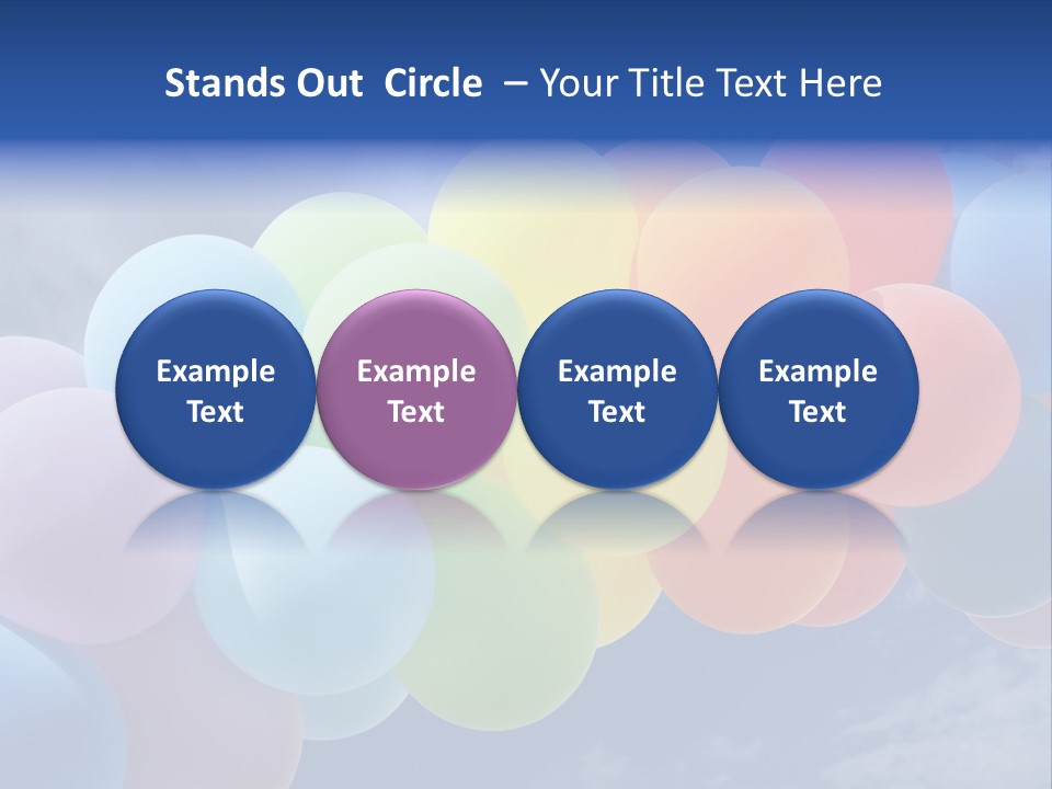 Holiday Helium Balloon PowerPoint Template