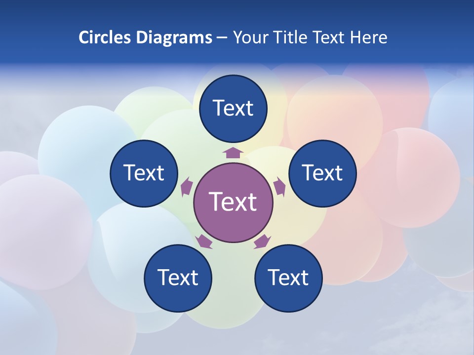 Holiday Helium Balloon PowerPoint Template