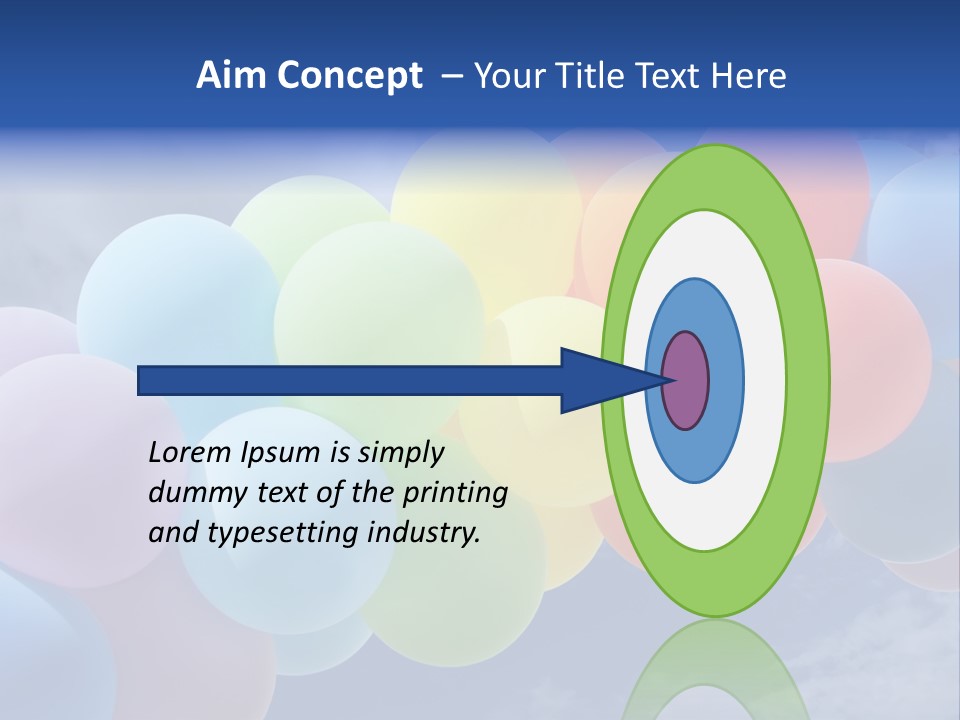 Holiday Helium Balloon PowerPoint Template