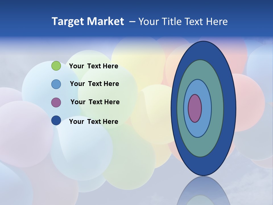 Holiday Helium Balloon PowerPoint Template