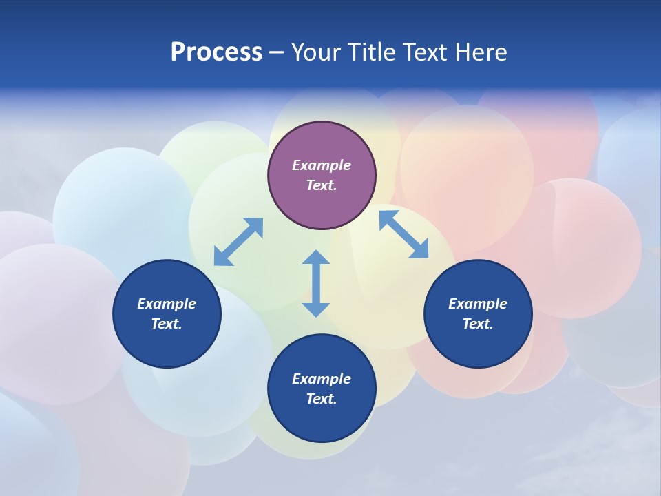 Holiday Helium Balloon PowerPoint Template