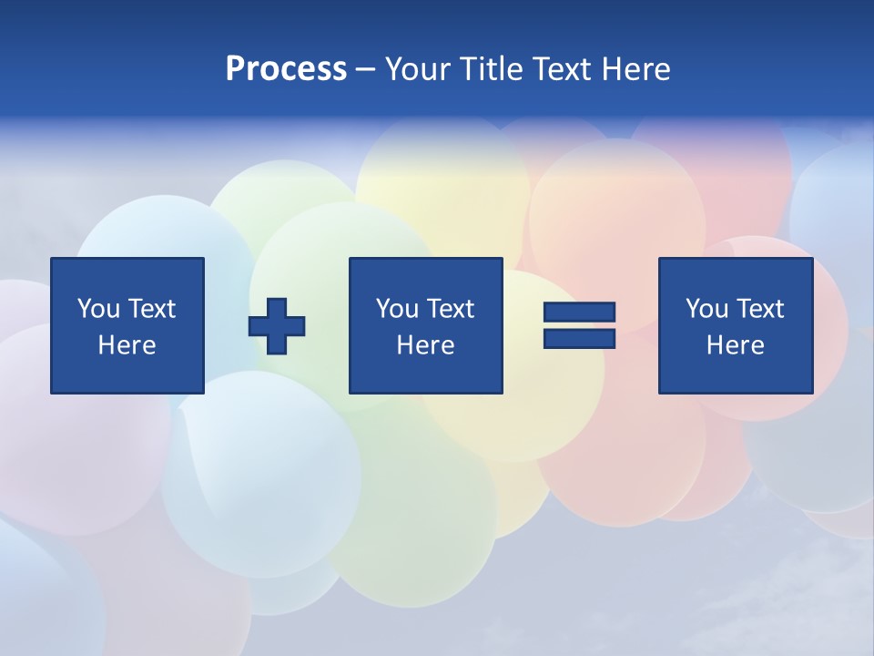Holiday Helium Balloon PowerPoint Template