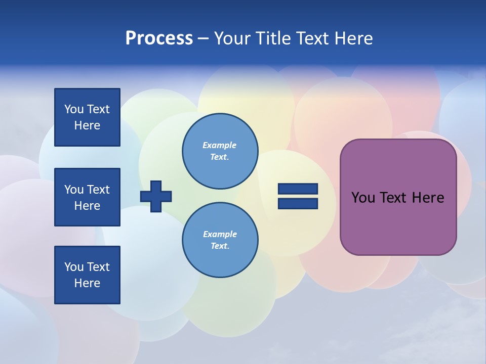 Holiday Helium Balloon PowerPoint Template