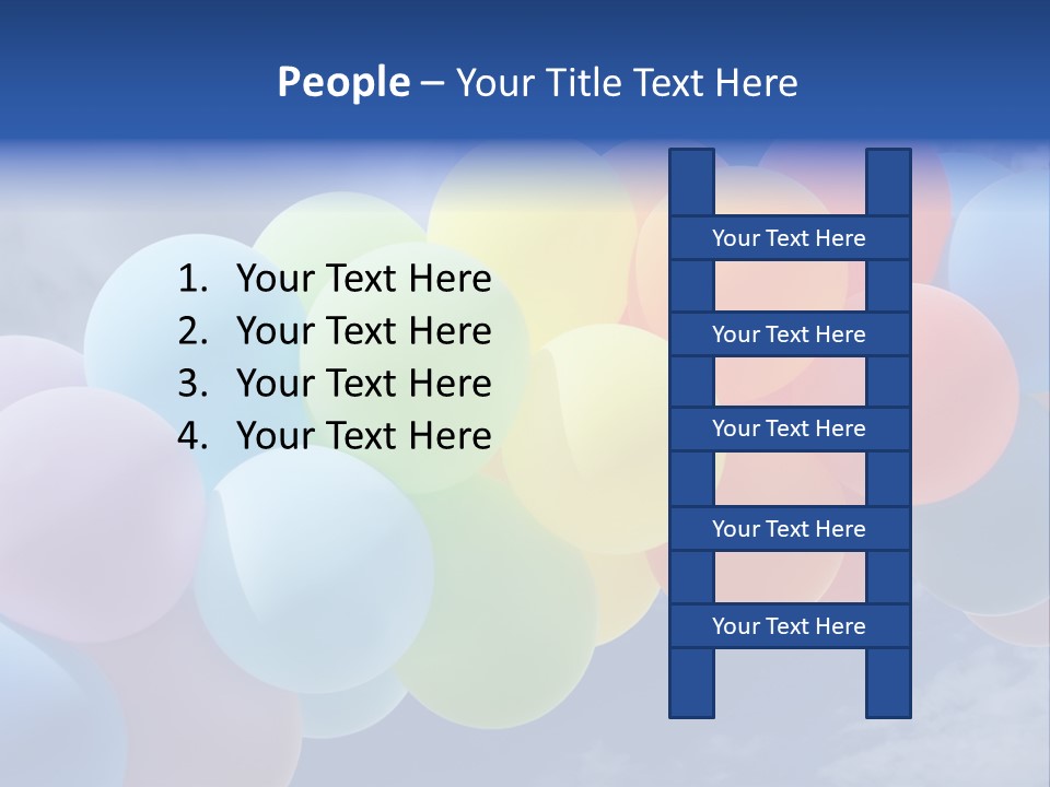 Holiday Helium Balloon PowerPoint Template