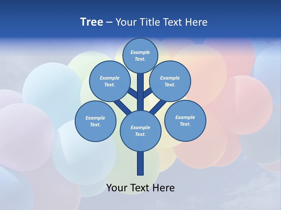 Holiday Helium Balloon PowerPoint Template