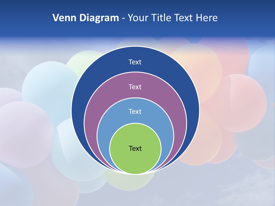 Holiday Helium Balloon PowerPoint Template