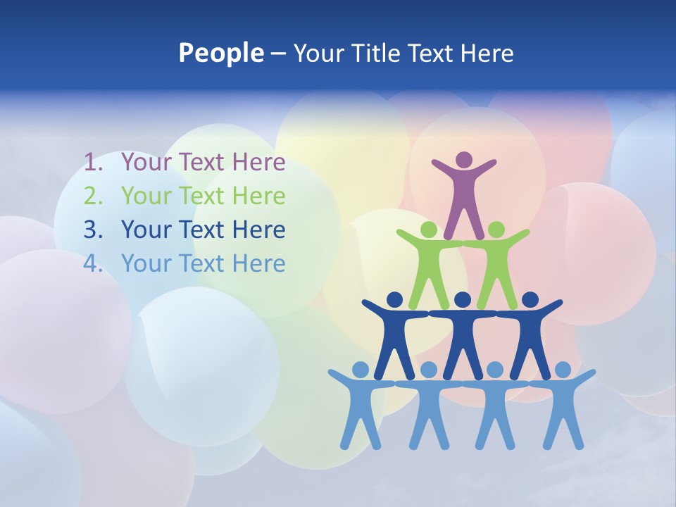 Holiday Helium Balloon PowerPoint Template