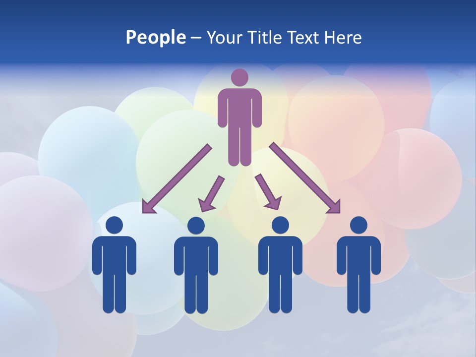 Holiday Helium Balloon PowerPoint Template