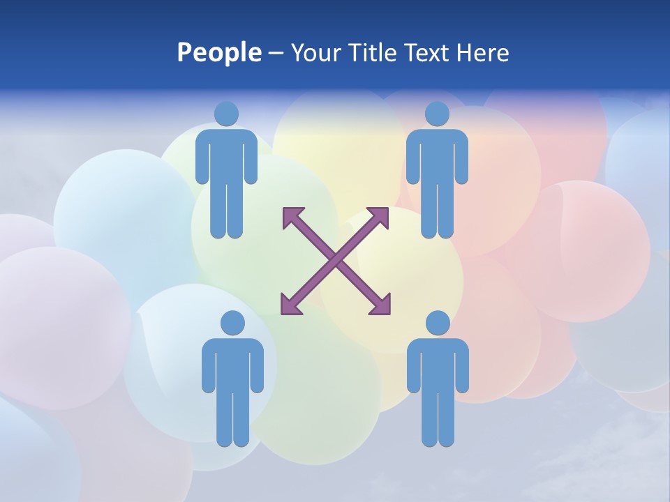 Holiday Helium Balloon PowerPoint Template