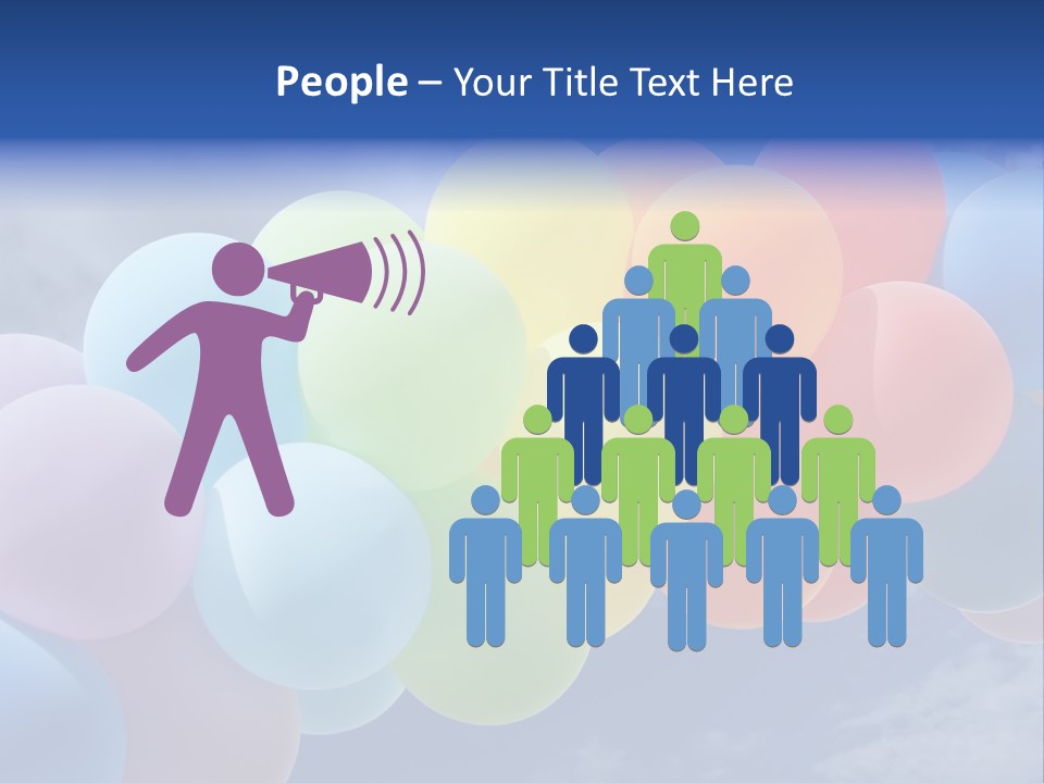 Holiday Helium Balloon PowerPoint Template