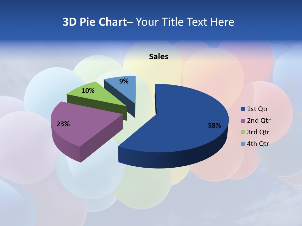 Holiday Helium Balloon PowerPoint Template
