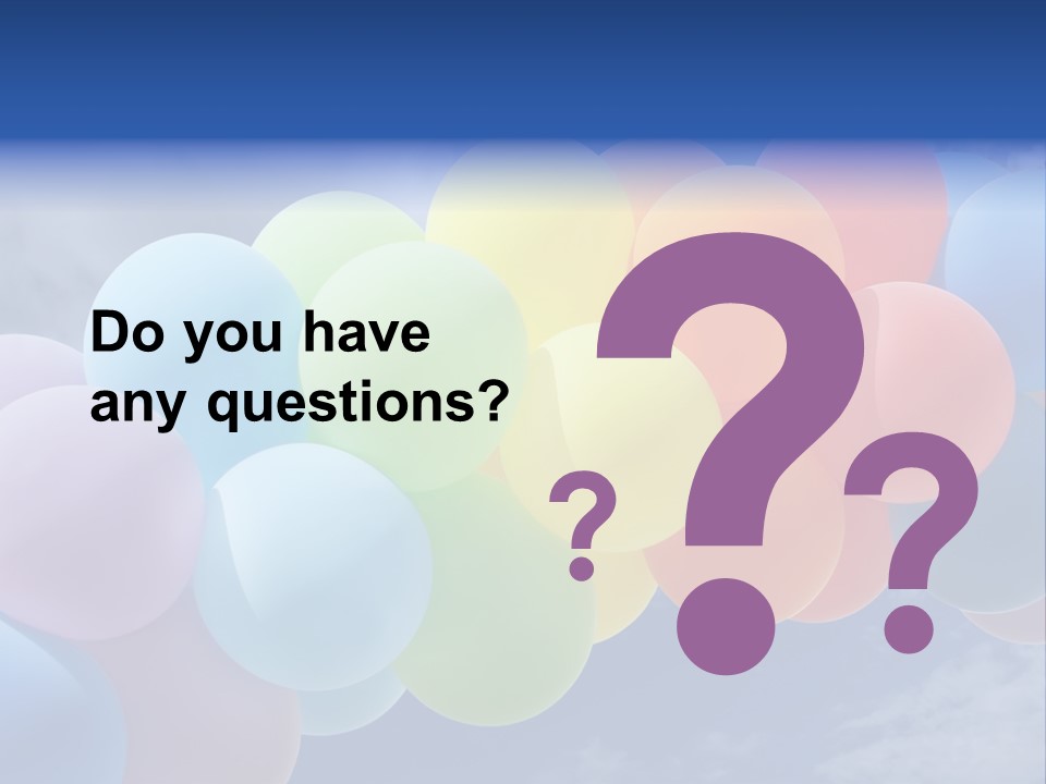 Holiday Helium Balloon PowerPoint Template