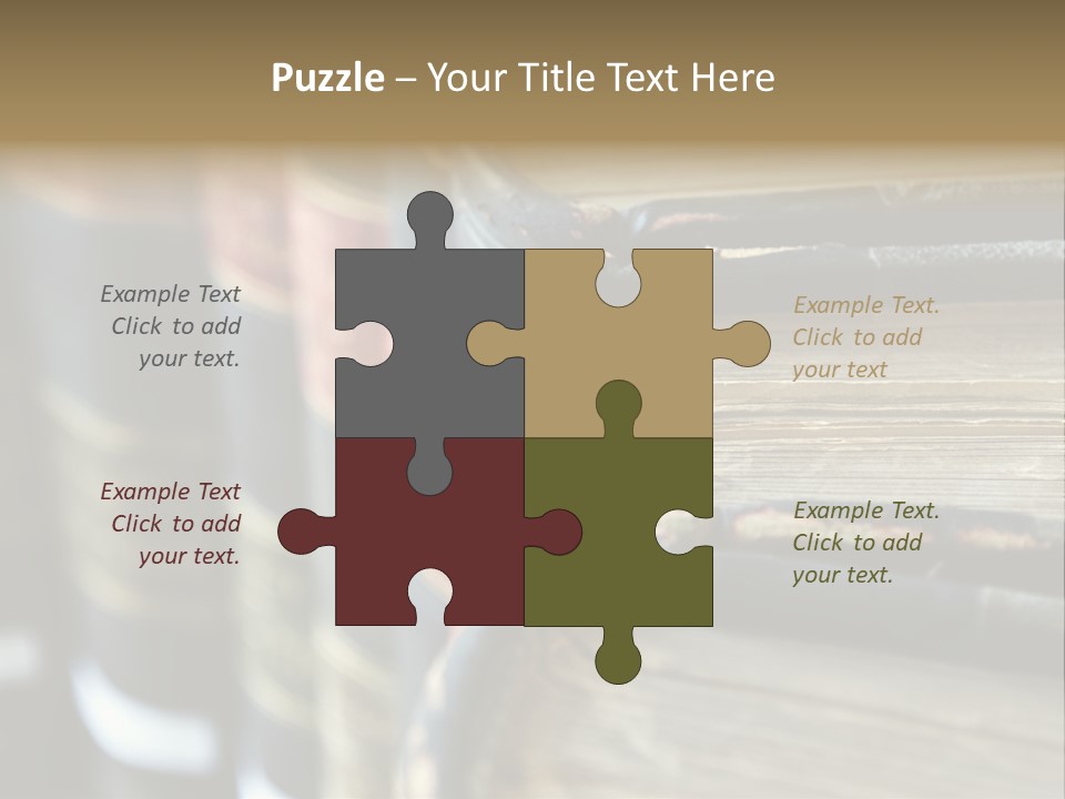 A Bunch Of Books That Are Sitting On A Table PowerPoint Template