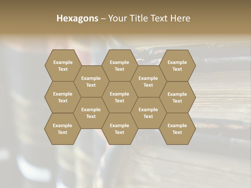A Bunch Of Books That Are Sitting On A Table PowerPoint Template