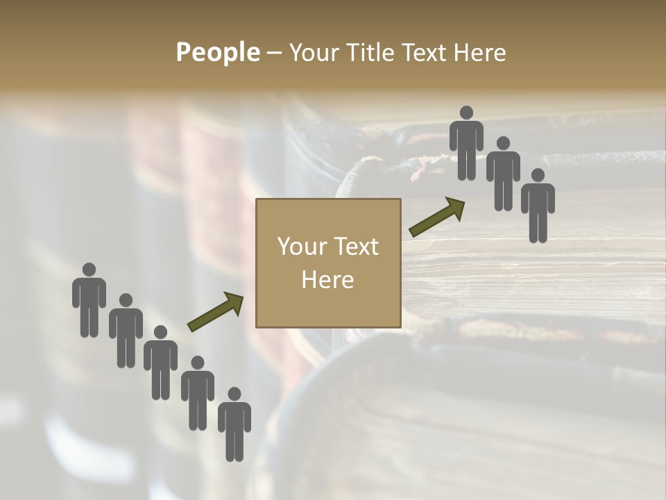 A Bunch Of Books That Are Sitting On A Table PowerPoint Template