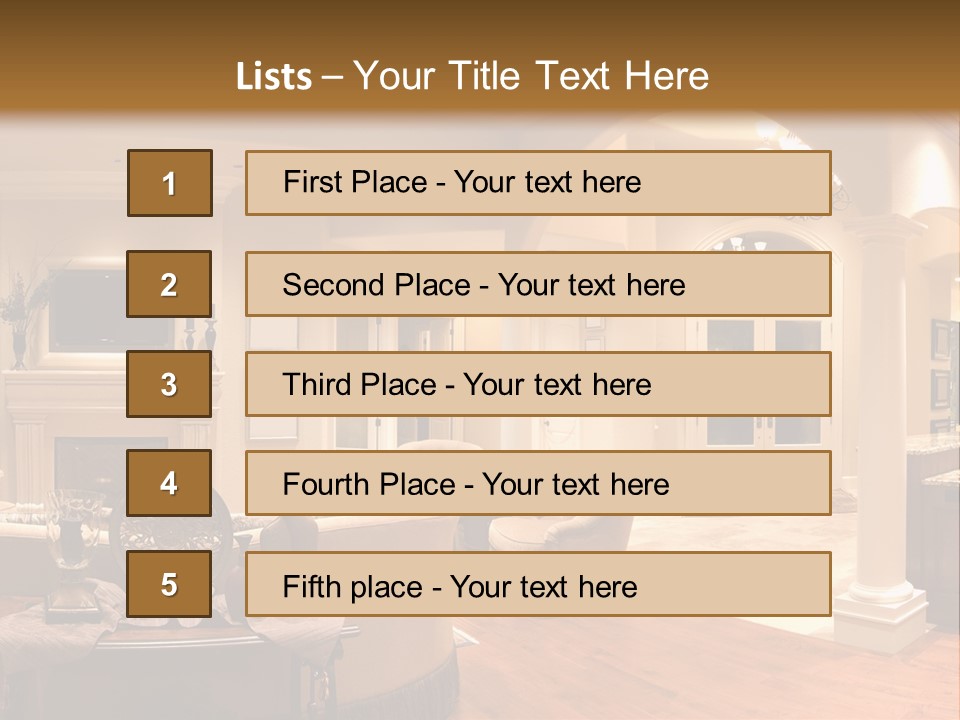 Architectural Decoration Luxurious PowerPoint Template