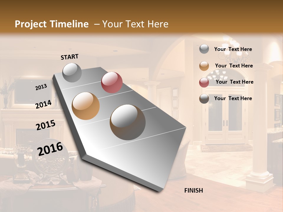 Architectural Decoration Luxurious PowerPoint Template