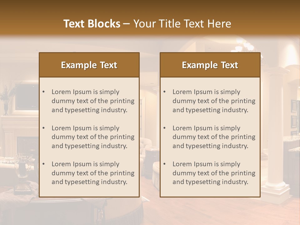 Architectural Decoration Luxurious PowerPoint Template