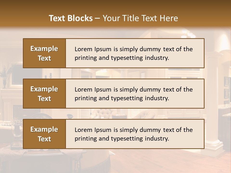 Architectural Decoration Luxurious PowerPoint Template