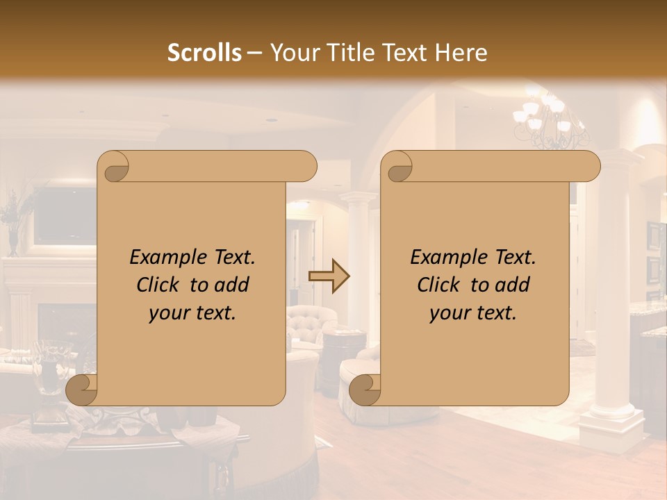 Architectural Decoration Luxurious PowerPoint Template