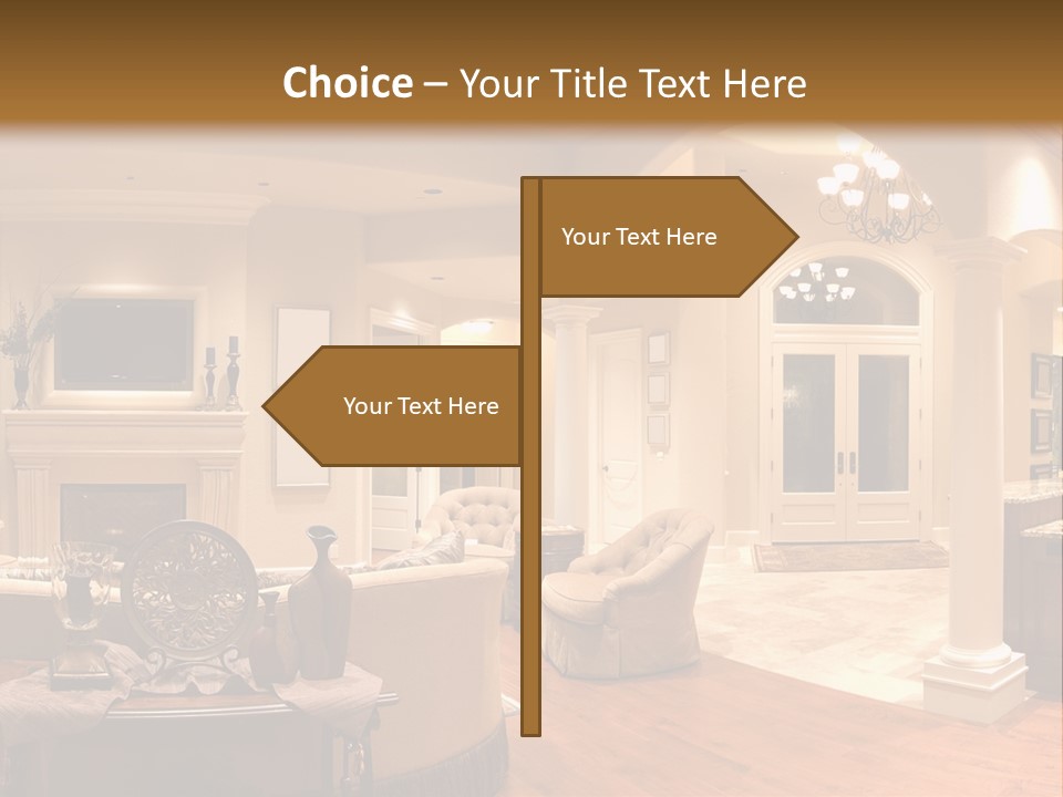 Architectural Decoration Luxurious PowerPoint Template