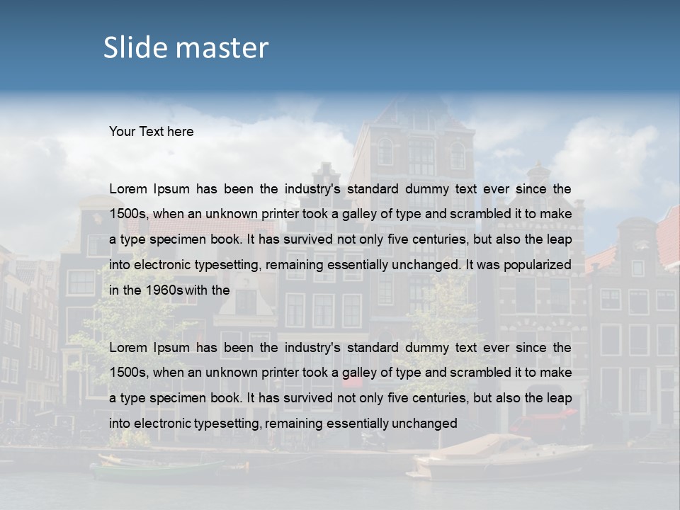 Gabled View Design PowerPoint Template