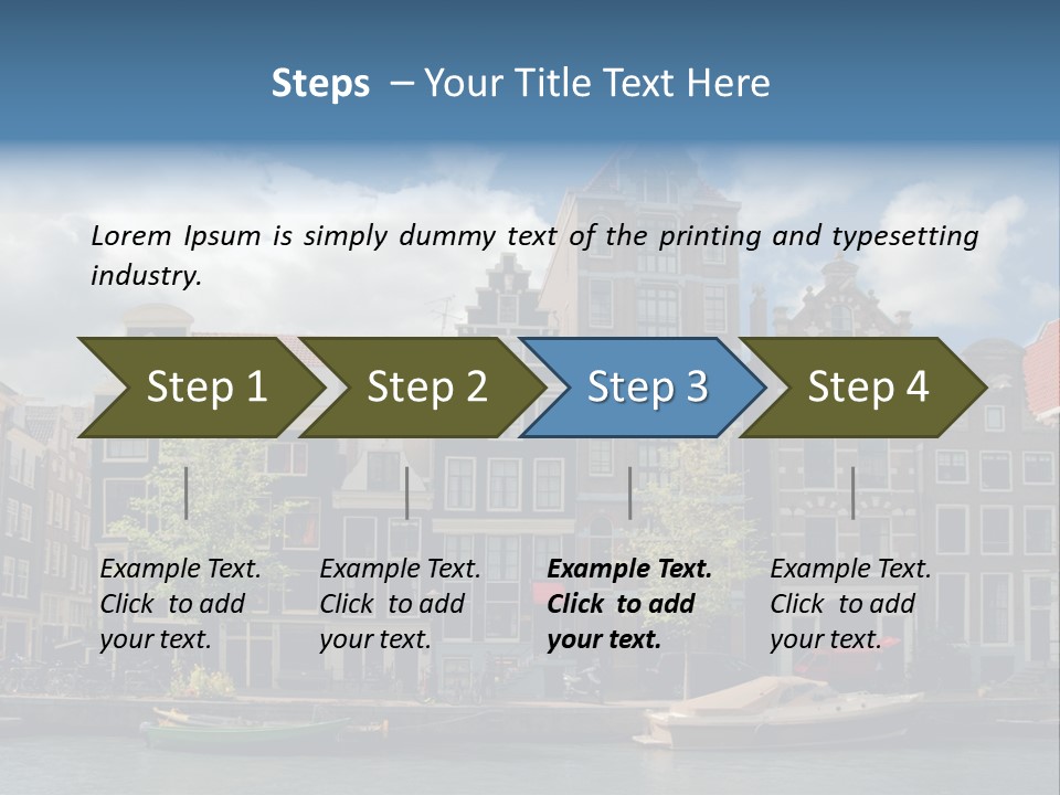 Gabled View Design PowerPoint Template