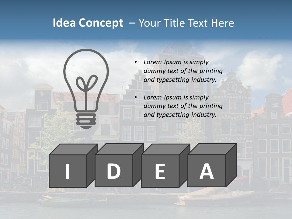 Gabled View Design PowerPoint Template