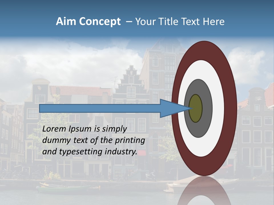 Gabled View Design PowerPoint Template