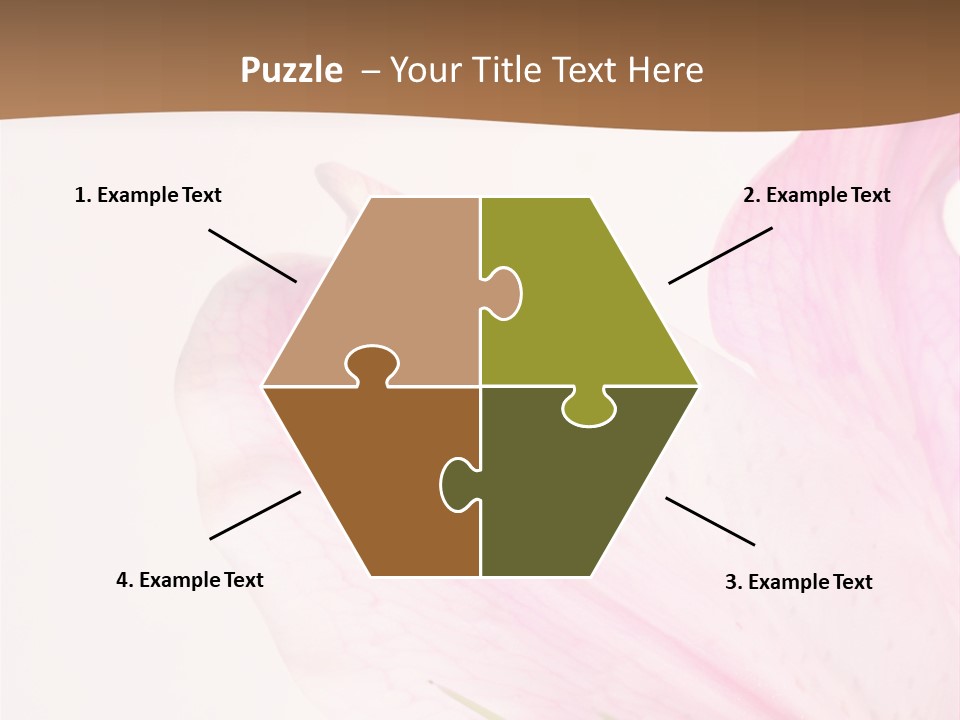 Beautiful Lilium Rose PowerPoint Template