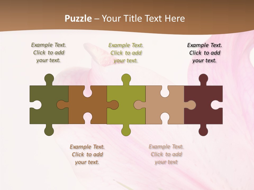 Beautiful Lilium Rose PowerPoint Template