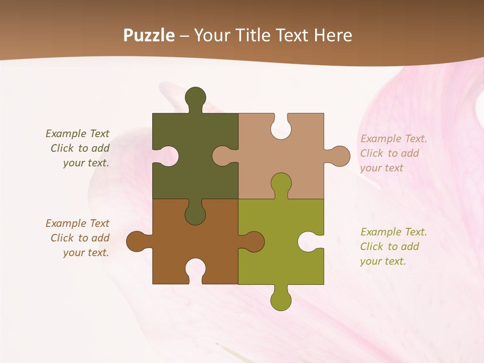 Beautiful Lilium Rose PowerPoint Template