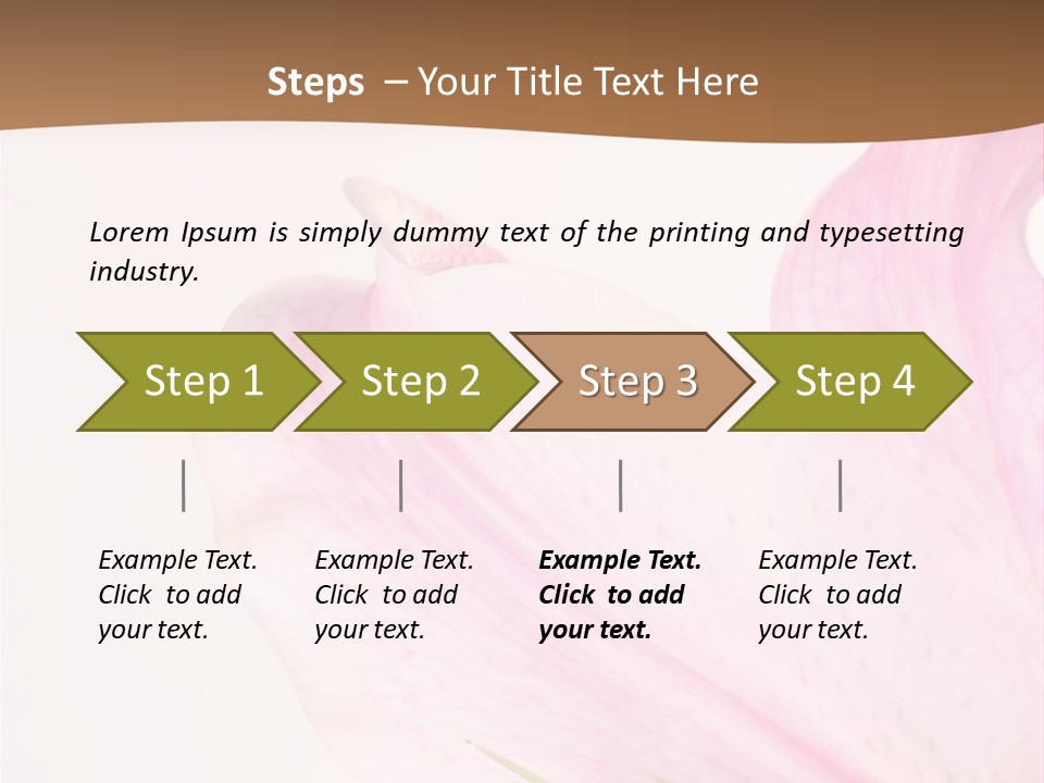 Beautiful Lilium Rose PowerPoint Template