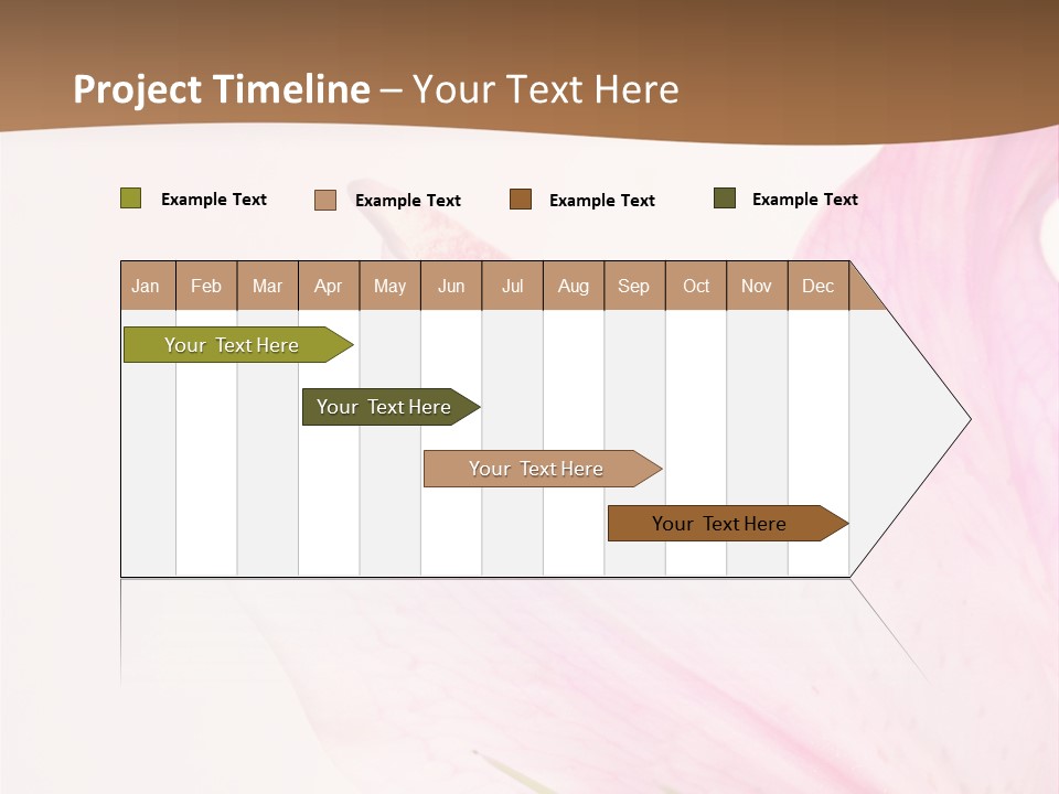 Beautiful Lilium Rose PowerPoint Template