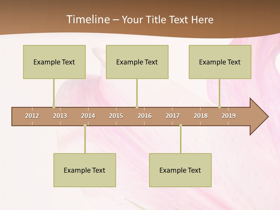 Beautiful Lilium Rose PowerPoint Template