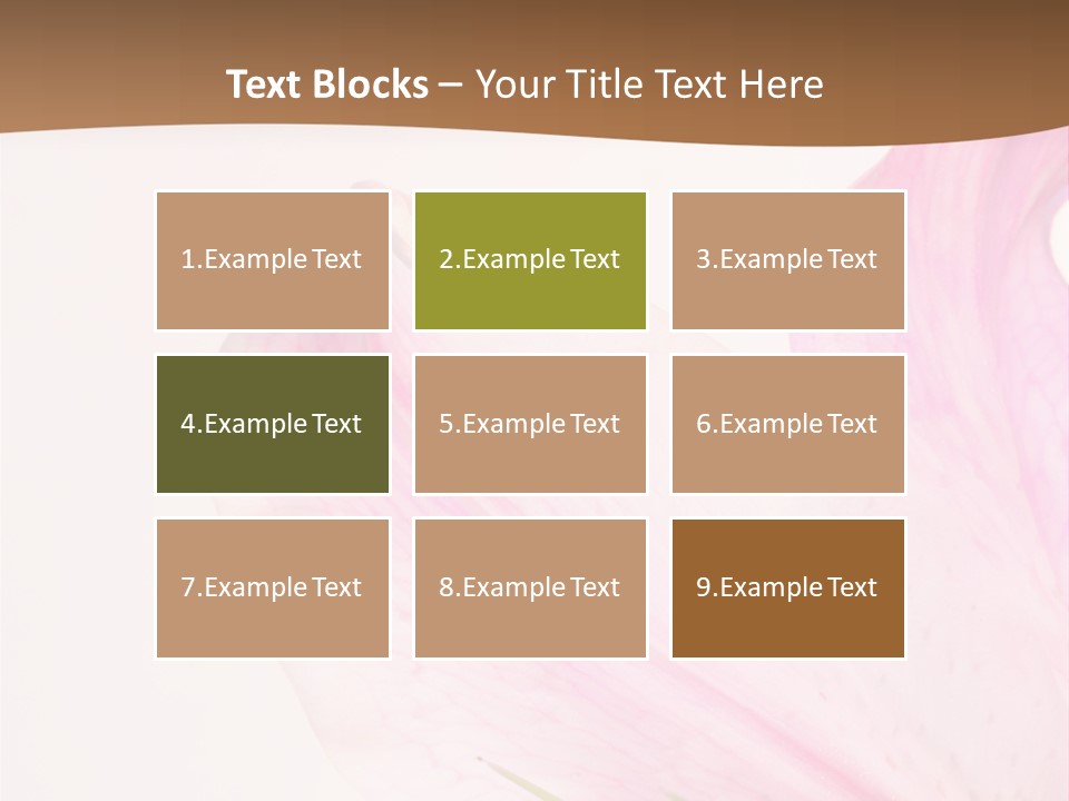 Beautiful Lilium Rose PowerPoint Template