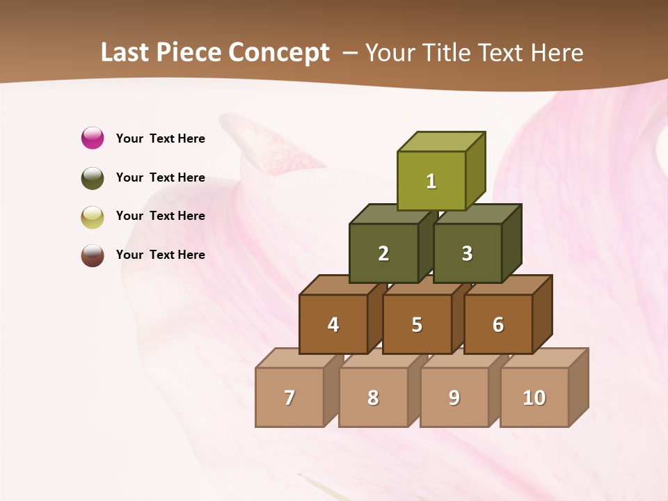 Beautiful Lilium Rose PowerPoint Template