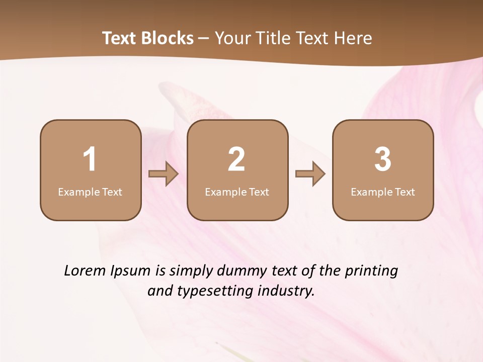 Beautiful Lilium Rose PowerPoint Template