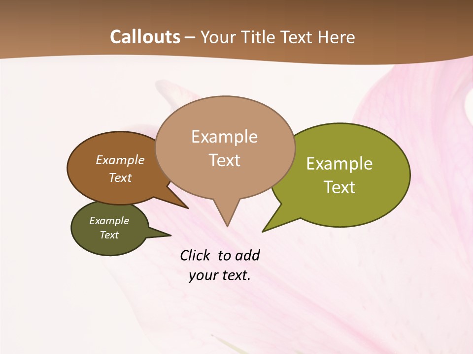 Beautiful Lilium Rose PowerPoint Template