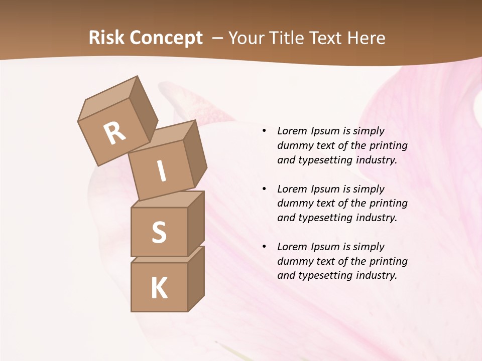 Beautiful Lilium Rose PowerPoint Template